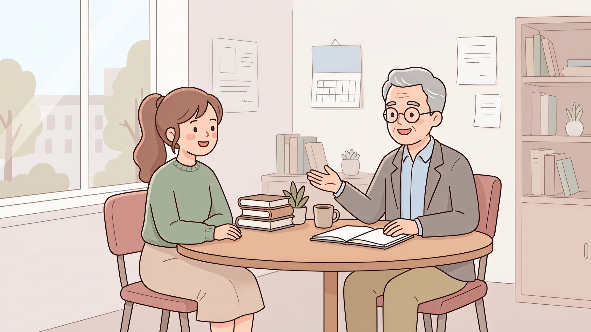 教授办公室面谈
