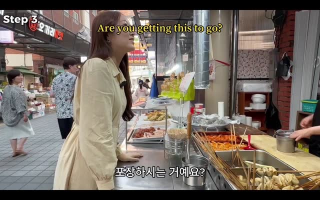 【情景教学】在美食市场购买食物